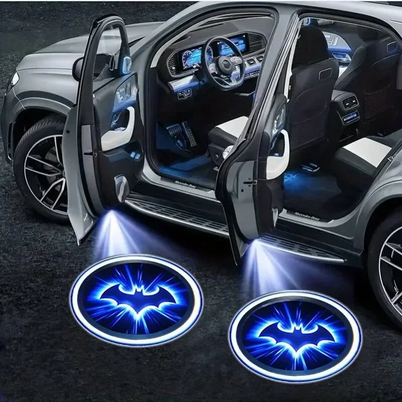 Industrial Laser Projection - 2PC Wireless Car Bat Logo Door