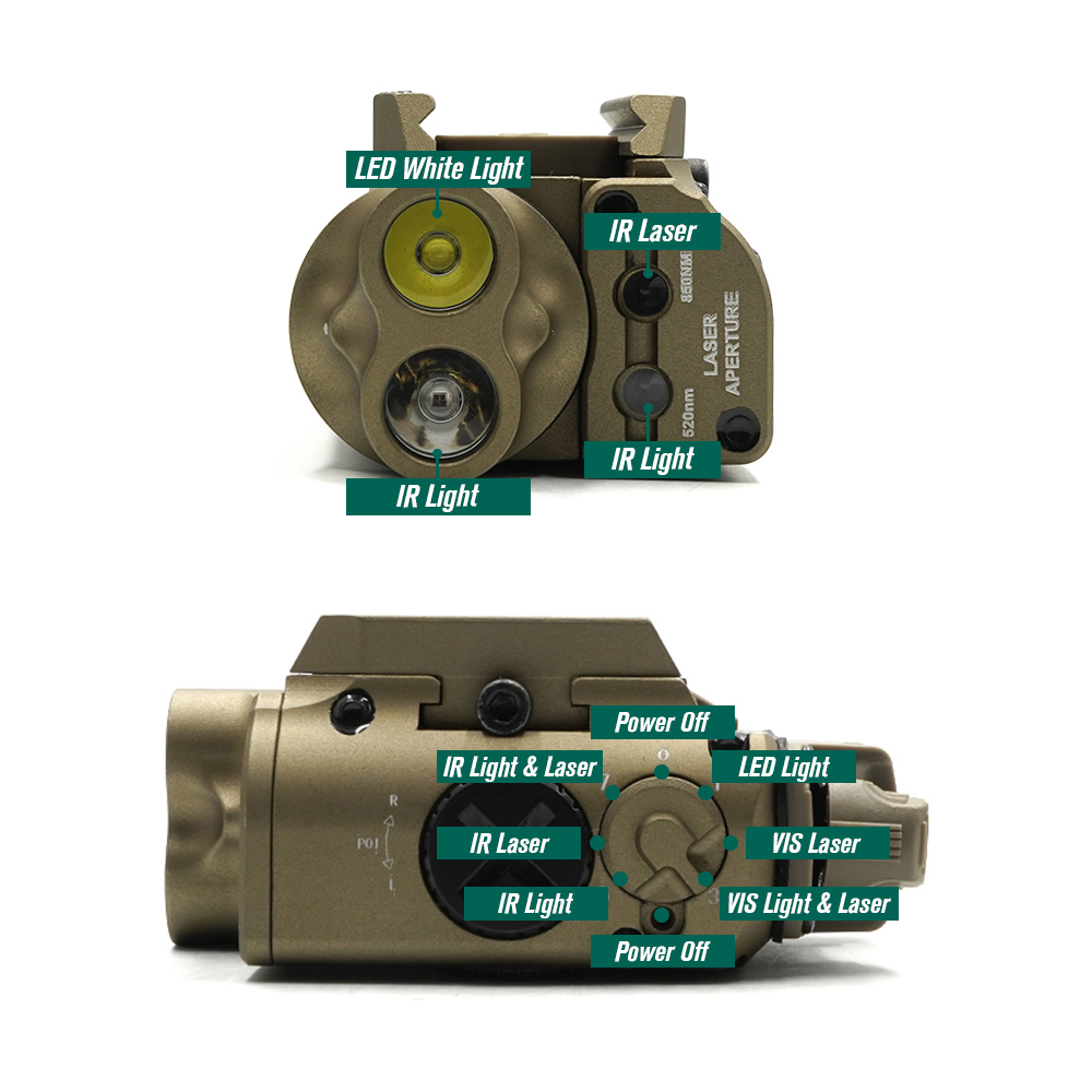 Tactical XVL2 IRC LED Flashlig - Industrial Laser Beam ulasan dan harga
