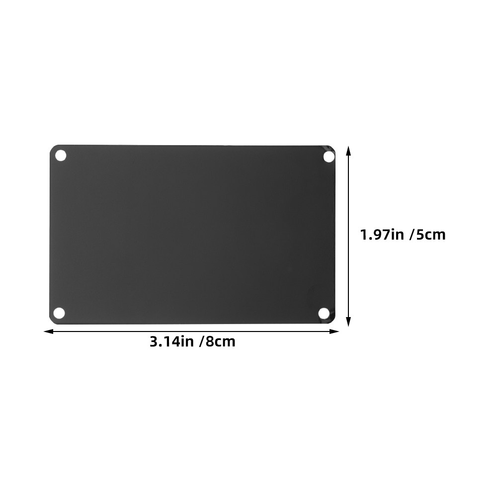 10Pcs Blank Aluminum Nameplate - Industrial Laser ulasan dan harga