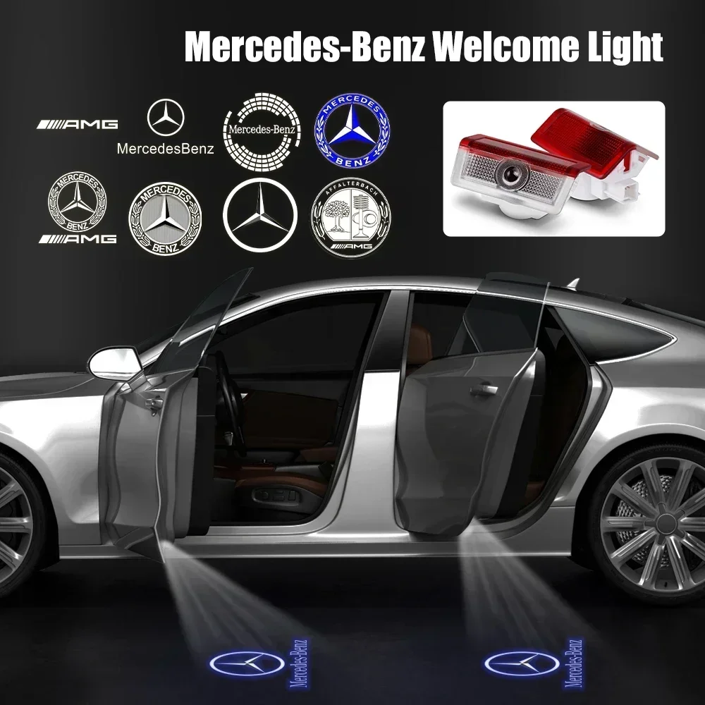 2/4PCS automotive LED welcome  - Industrial Laser Projection ulasan dan harga
