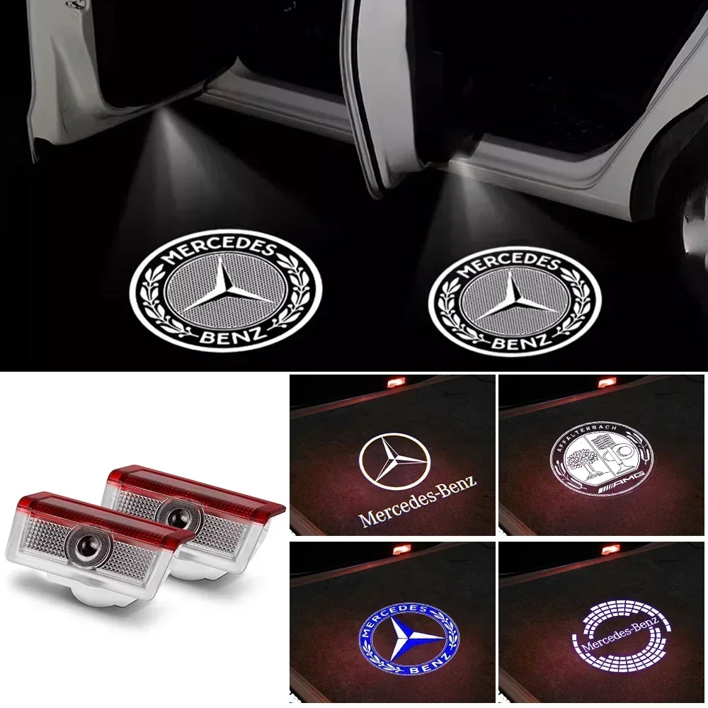 2/4PCS automotive LED welcome  - Industrial Laser Projection ulasan dan harga