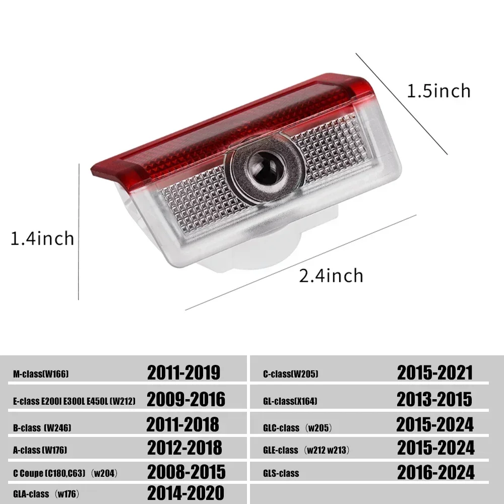 2/4PCS automotive LED welcome  - Industrial Laser Projection ulasan dan harga