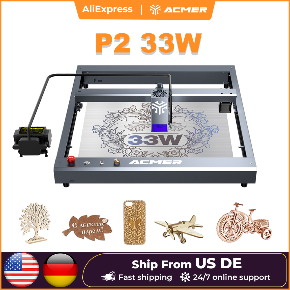 ACMER P2 33W Lasers Engraver W - Industrial Laser Engraver For Wood ulasan dan harga