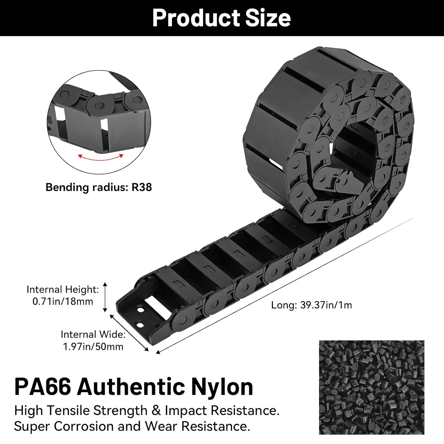 Cable Drag Chain R55 R38 Semi- - Drag Chain Cnc ulasan dan harga