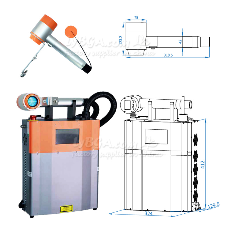 LY-LCG100A 100W Pulsed Laser C - Industrial Laser ulasan dan harga