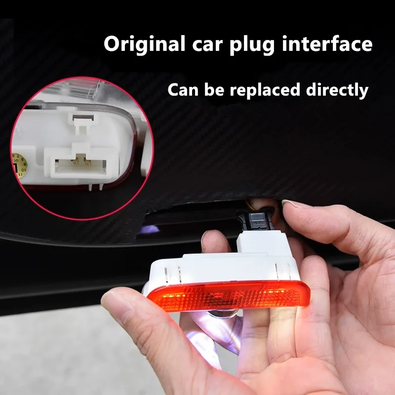 2PCS Car Door Emblem LED Light - Industrial Laser Projection ulasan dan harga