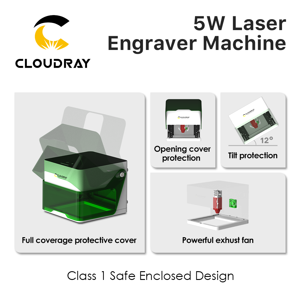 Cloudray Laser Engraver BM1 Ma - Rotary Axis Laser Engraver ulasan dan harga