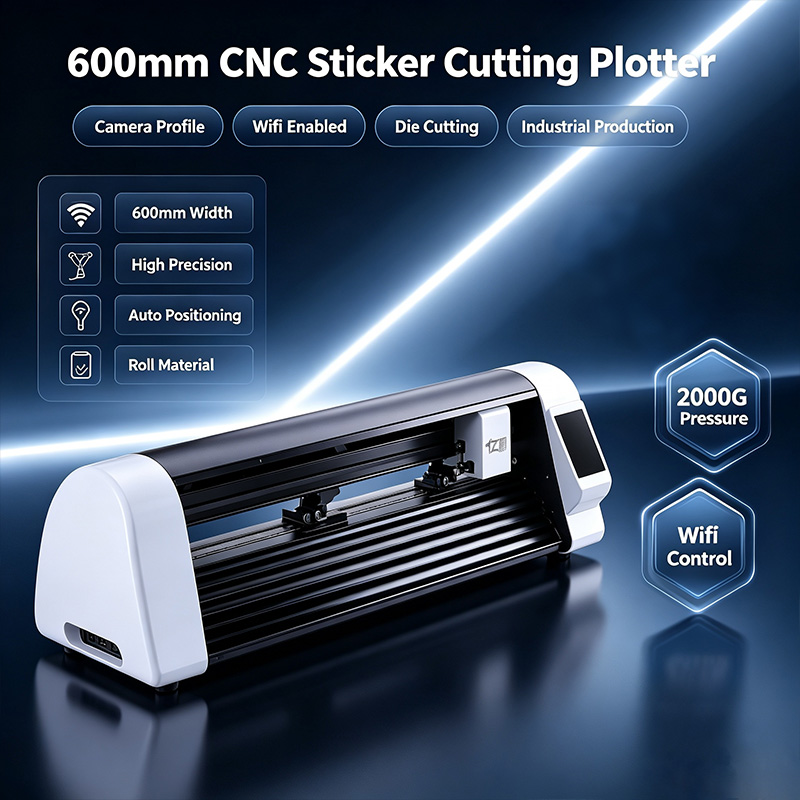 600mm CNC Laser Sticker Cuttin - Industrial Laser ulasan dan harga